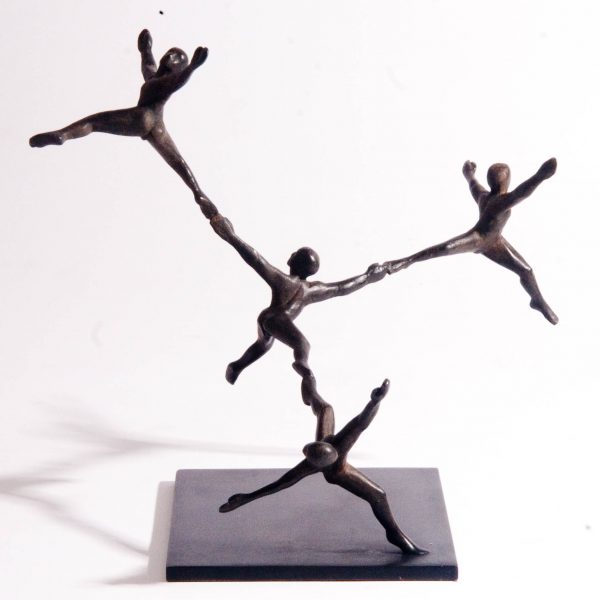 Lovelocks Shoulders Bronze Sculpture
