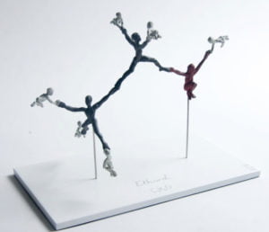 Ethanol - bronze sculpture