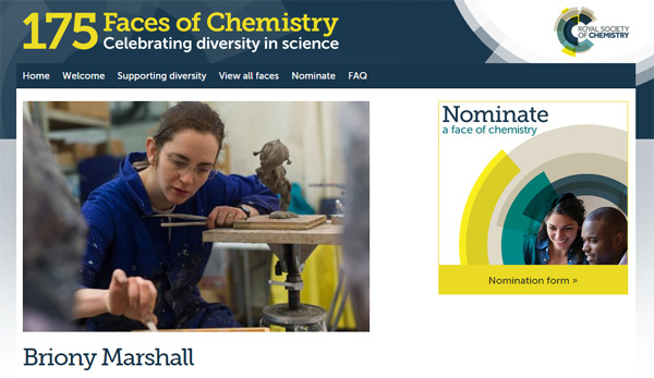Marshall named one of the 175 faces of Chemistry by Royal Society of Chemistry