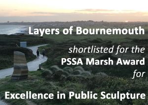 Layers of Bournemouth shortlisted for the PSSA Marsh Award for Excellence in Public Sculpture