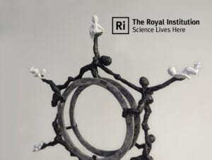 Kathleen Lonsdale Benzene Monument Sculpture - maquette detail to promote Royal Institution event