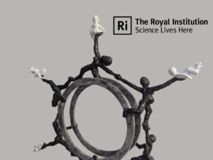 Kathleen Lonsdale Benzene Monument Sculpture - maquette detail to promote Royal Institution event